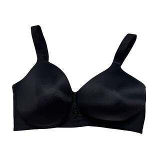 VANITY FAIR Beauty Back Full Figure Wireless Smoothing Bra Black Size 38DD 71380